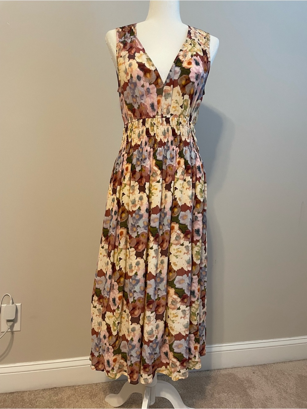 Rails Sleeveless Floral Maxi Dress - Multicolor Pastels